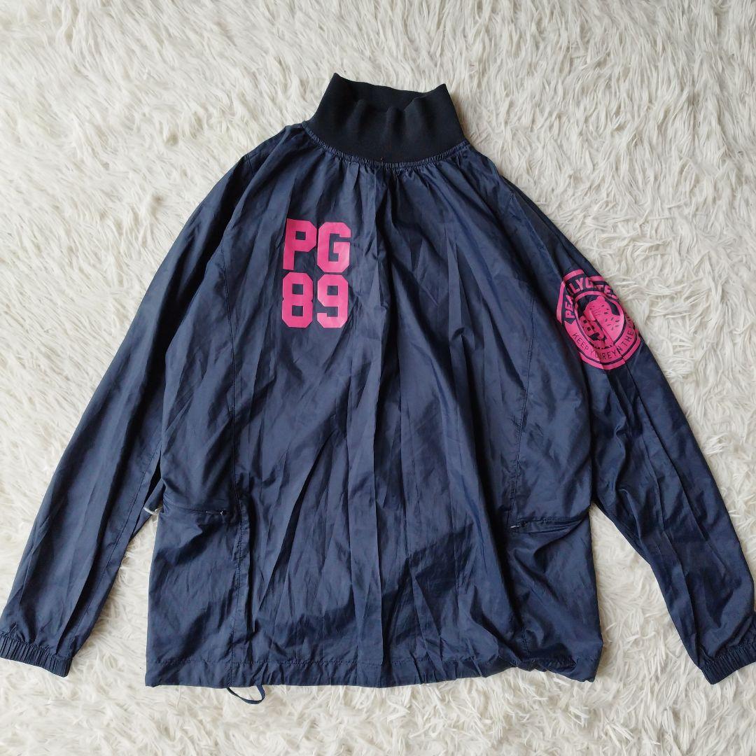 美品✨パーリーゲイツ ツインスニード 2点セット ブランドロゴ 黒 紺 0/S