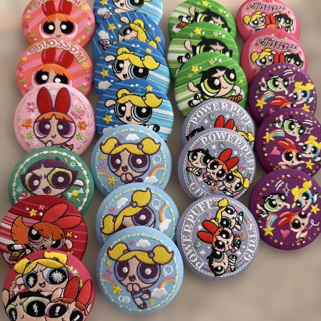 【調整中】パワーパフガールズ刺繍缶バッジ【調整中】