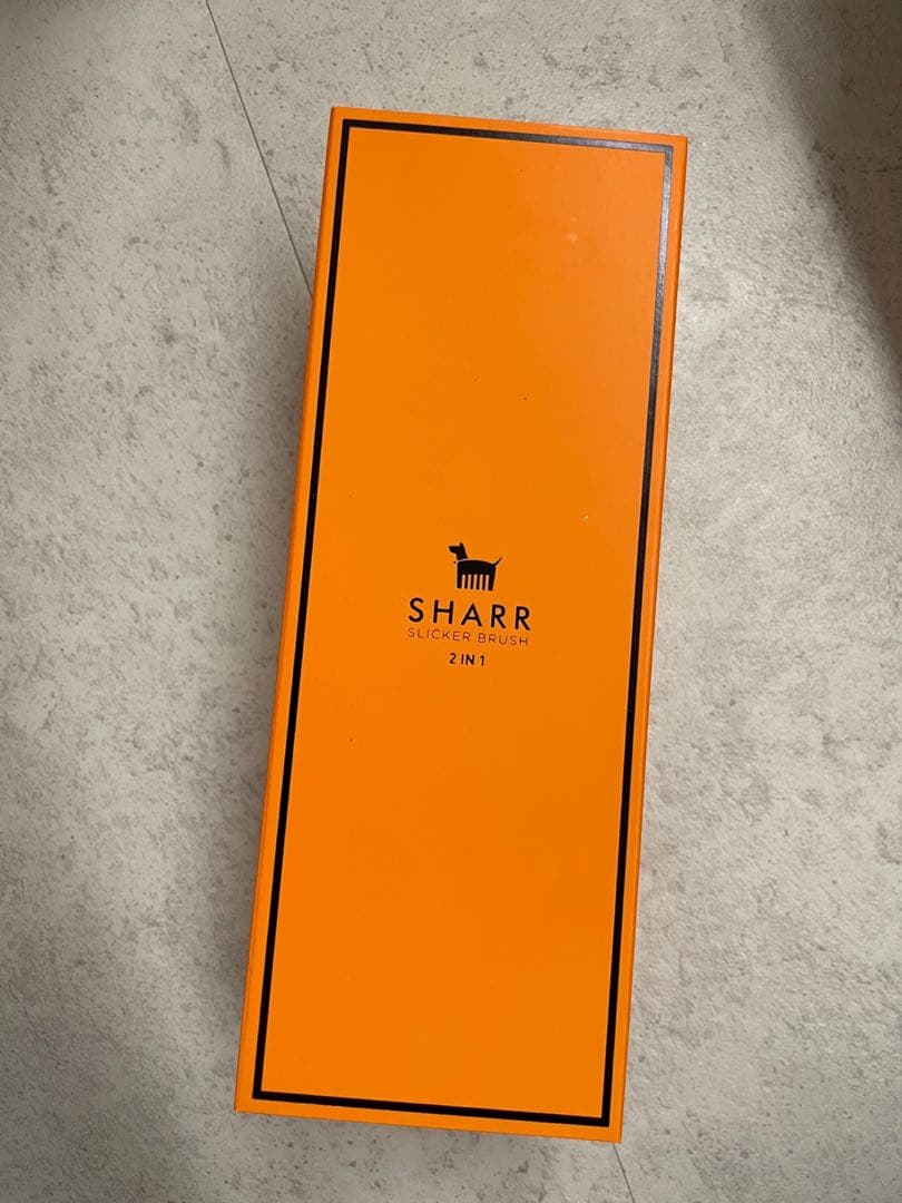 【新品未使用】SHARR ブラシ 黒 オレンジ