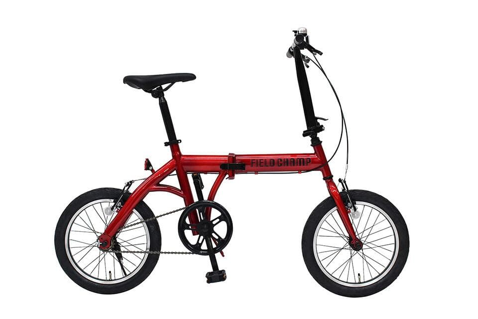 ★新品★FIELD CHAMP　16インチ　折りたたみ自転車　赤　(ロック付)