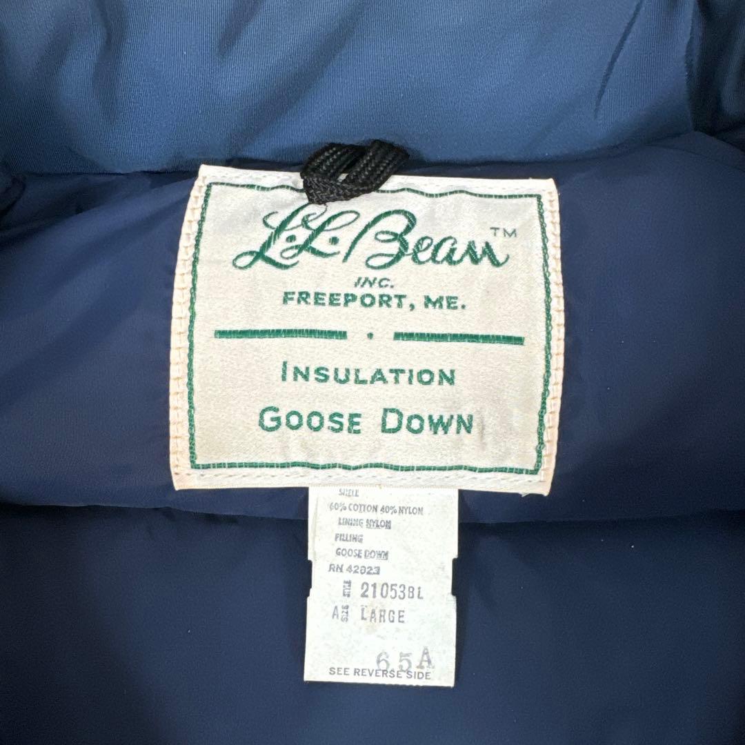 超希少 70年代 筆記体タグ LLBean  Down ダウンベスト