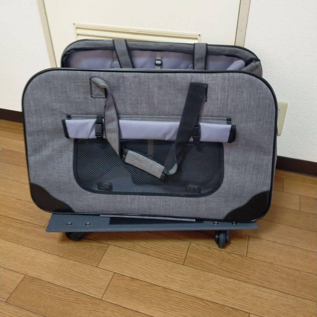 折りたたみペットカート グレー