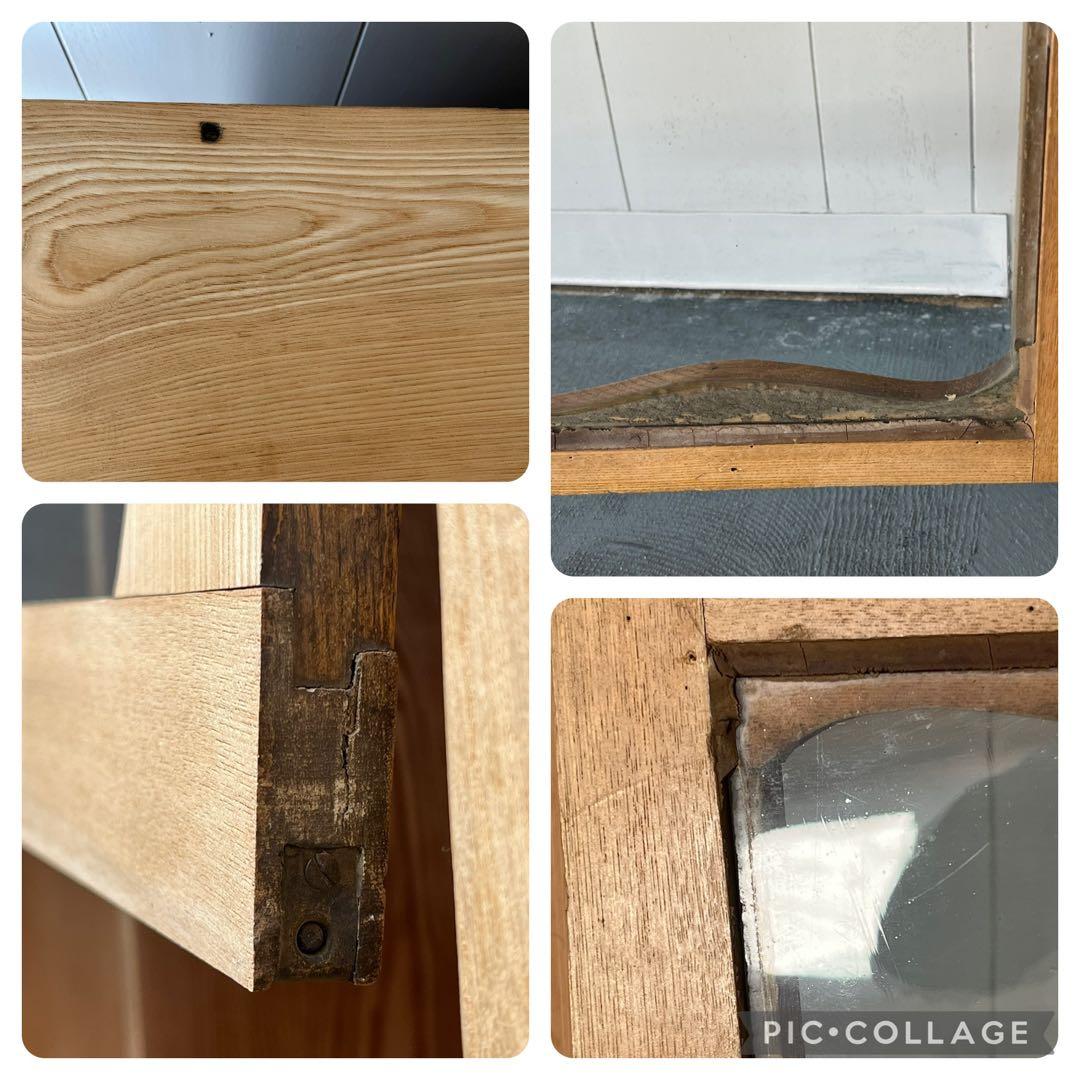 ゆらゆらガラス レトロ 本棚 古民家 古家具 古民具 古道具